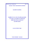 Luận án Tiến sĩ Y học: Nghiên cứu các yếu tố liên quan đến tử vong và tái phát sau đột quỵ thiếu máu não cục bộ cấp tại Tiền Giang