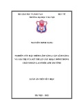 Luận án Tiến sĩ Y học: Nghiên cứu đặc điểm lâm sàng, cận lâm sàng và giá trị của kỹ thuật gây khạc đờm trong chẩn đoán lao phổi AFB âm tính