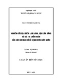 Luận án Tiến sĩ Y học: Nghiên cứu đặc điểm lâm sàng, cận lâm sàng và giá trị chẩn đoán của siêu âm đàn hồi ở bệnh bướu giáp nhân