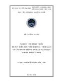 Luận án Tiến sĩ ngành Máy tính: Nghiên cứu phát triển hệ suy diễn mờ phức không - thời gian và ứng dụng trong dự báo ngắn hạn chuỗi ảnh vệ tinh