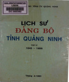 Ebook Lịch sử Đảng bộ tỉnh Quảng Ninh - Tập 2 (1945-1955): Phần 2