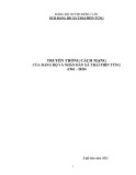 Ebook Truyền thống cách mạng của Đảng bộ và nhân dân xã Thài Phìn Tủng (1961-2020)