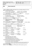 Đề thi học kì 2 môn Hoá học lớp 8 năm 2021-2022 có đáp án - Trường THCS 19 Tháng 8, Bắc Trà My
