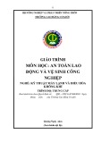 Giáo trình An toàn lao động và vệ sinh công nghiệp (Nghề: Kỹ thuật máy lạnh và điều hòa không khí - Trung cấp) - Trường Cao đẳng Cơ giới