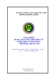 Giáo trình Đo lường điện điện tử (Nghề: Điện tử dân dụng - Trung Cấp) - Trường Cao đẳng Cơ giới