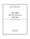 Giáo trình Hàn TIG nâng cao (Nghề: Hàn) - Trường Cao đẳng Hàng hải II