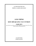 Giáo trình Hàn hồ quang tay cơ bản (Nghề: Hàn) - Trường Cao đẳng Hàng hải II