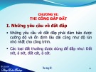 Bài giảng Thi công cơ bản - Chương VI: Thi công đắp đất