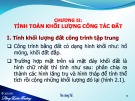 Bài giảng Thi công cơ bản - Chương II: Tính toán khối lượng công tác đất