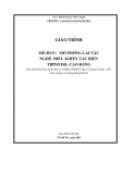 Giáo trình Mô phỏng lái tàu (Nghề: Điều khiển tàu biển - Trình độ: Cao đẳng) - Trường Cao đẳng Hàng hải II