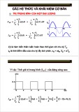 Bài giảng Điện tử công suất: Các hệ thức và khái niệm cơ bản