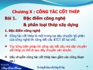 Bài giảng Thi công cơ bản - Chương X: Công tác cốt thép