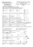 Đề thi giữa học kì 2 môn Toán lớp 9 năm 2021-2022 có đáp án - Trường THCS Nguyễn Du, Tam Kỳ