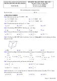 Đề thi học kì 2 môn Toán lớp 11 năm 2022-2023 - Trường THPT Huỳnh Thúc Kháng, Quảng Nam