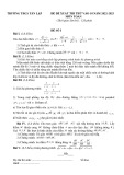 Đề thi thử vào lớp 10 môn Toán năm 2022-2023 có đáp án - Trường THCS Tân Lập