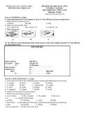 Đề thi giữa học kì 2 môn Tiếng Anh lớp 8 năm 2020-2021 có đáp án - Trường THCS Tràng An, Đông Triều
