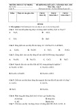 Đề thi giữa học kì 1 môn Hoá học lớp 9 năm 2022-2023 có đáp án - Trường TH&THCS Lý Tự Trọng, Phước Sơn