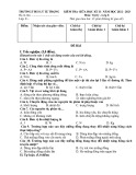 Đề thi giữa học kì 2 môn Vật lí lớp 8 năm 2022-2023 có đáp án - Trường TH&THCS Lý Tự Trọng, Phước Sơn