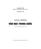 Giáo trình Văn học Trung Quốc (dùng cho hệ đào tạo từ xa): Phần 2