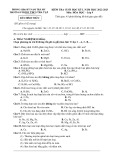 Đề thi học kì 1 môn Hoá học lớp 9 năm 2022-2023 có đáp án - Trường PTDTBT THCS Trà Tập, Nam Trà My