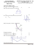 Đề thi học kì 1 môn Toán lớp 12 năm 2021-2022 - Trường THPT Nguyễn Trân, Bình Định