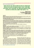 Đánh giá sự hài lòng và một số yếu tố liên quan đến sự hài lòng của bệnh nhân thoát vị đĩa đệm cột sống thắt lưng điều trị tiêm ngoài màng cứng, tại đơn vị chống đau, Bệnh viện Quân y 110