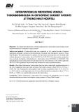 Đánh giá hiệu quả can thiệp của dược sĩ lâm sàng trong dự phòng huyết khối tĩnh mạch ở bệnh nhân phẫu thuật chỉnh hình tại Bệnh viện Thống Nhất