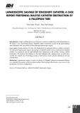 Phẫu thuật nội soi sửa catheter Tenkhoff ở bệnh nhân lọc màng bụng: Báo cáo ca lâm sàng tắc catheter do loa vòi