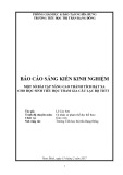 Sáng kiến kinh nghiệm Tiểu học: Một số bài tập nâng cao thành tích bật xa cho học sinh Tiểu học tham gia câu lạc bộ TDTT