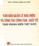 Công tác công văn, giấy tờ thời phong kiến Việt Nam: Phần 1