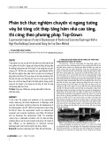 Phân tích thực nghiệm chuyển vị ngang tường vây bê tông cốt thép tầng hầm nhà cao tầng, thi công theo phương pháp Top-Down