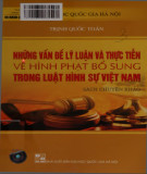 Luật hình sự Việt Nam - Những vấn đề lý luận và thực tiễn về hình phạt bổ sung (Sách chuyên khảo): Phần 1