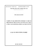 Luận án Tiến sĩ Nông nghiệp: Nghiên cứu đặc điểm nông sinh học và một số biện pháp kỹ thuật nâng cao năng suất, chất lượng cam sành Bố Hạ trồng tại Thái Nguyên