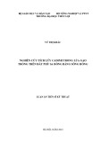 Luận án Tiến sĩ Kỹ thuật: Nghiên cứu tích lũy cadimi trong lúa gạo trồng trên đất phù sa đồng bằng sông Hồng