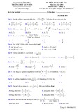 Đề thi KSCL môn Toán lớp 11 năm 2023-2024 có đáp án - Trường THPT Xuân Hòa, Vĩnh Phúc