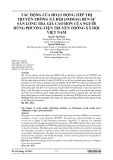 Tác động của hoạt động tiếp thị truyền thông xã hội (SMMAS) đến sự sẵn lòng trả giá cao hơn của người dùng phương tiện truyền thông xã hội Việt Nam