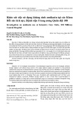 Khảo sát việc sử dụng kháng sinh amikacin tại các Khoa Hồi sức tích cực, Bệnh viện Trung ương Quân đội 108