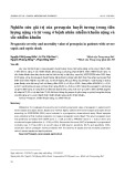 Nghiên cứu giá trị của presepsin huyết tương trong tiên lượng nặng và tử vong ở bệnh nhân nhiễm khuẩn nặng và sốc nhiễm khuẩn