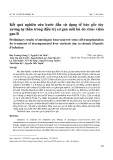 Kết quả nghiên cứu bước đầu sử dụng tế bào gốc tủy xương tự thân trong điều trị xơ gan mất bù do virus viêm gan B