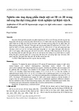 Nghiên cứu ứng dụng phẫu thuật nội soi 3D và 2D trong mổ ung thư đại tràng phải- kinh nghiệm tại Bệnh viện K