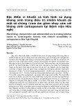 Đặc điểm vi khuẩn và tình hình sử dụng kháng sinh trong điều trị nhiễm khuẩn do một số chủng Gram âm giảm nhạy cảm với kháng sinh carbapenem tại Bệnh viện Hữu nghị