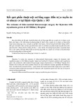 Kết quả phẫu thuật nội soi lồng ngực điều trị u tuyến ức có nhược cơ tại Bệnh viện Quân y 103