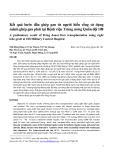 Kết quả bước đầu ghép gan từ người hiến sống sử dụng mảnh ghép gan phải tại Bệnh viện Trung ương Quân đội 108