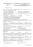 Đề thi định kì môn Vật lí lớp 12 năm 2022-2023 (Lần 1) - Trường THPT Việt Yên số 1