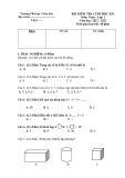 Đề thi học kì 1 môn Toán lớp 1 năm 2022-2023 - Trường Tiểu học Châu Sơn