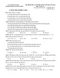 Đề thi học kì 2 môn Vật lý lớp 10 năm 2022-2023 - Trường THPT Nguyễn Trân, Bình Định