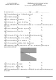 Đề thi học kì 1 môn Toán lớp 10 năm 2022-2023 - Trường THPT Nguyễn Trân, Bình Định