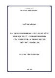 Luận án Tiến sĩ Sinh học: Xác định thành phần loài và khả năng sinh độc tố cylindrospermopsin của vi khuẩn lam trong một số thủy vực ở Đắk Lắk