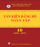 Ebook Văn kiện Đảng bộ toàn tập tỉnh Lào Cai - Tập 10 (1976-1977): Phần 2