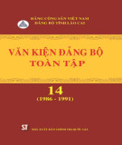 Ebook Văn kiện Đảng bộ toàn tập tỉnh Lào Cai - Tập 14 (1986 -1991): Phần 2